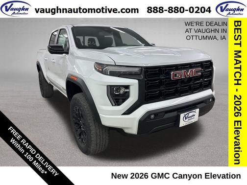 Summit White 2026 GMC Canyon Elevation