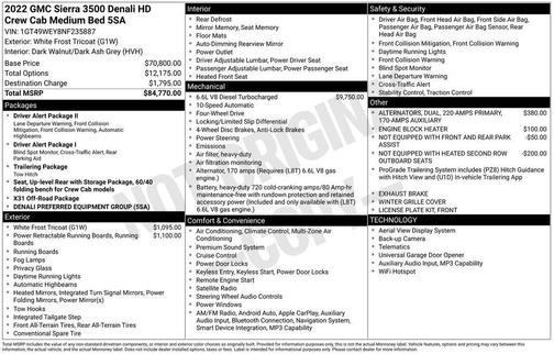 2022 GMC Sierra 3500 Denali