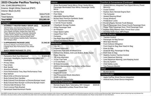 2023 Chrysler Pacifica Touring L
