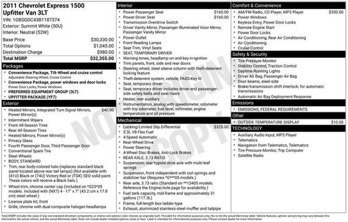 2011 Chevrolet Express 1500 Cargo