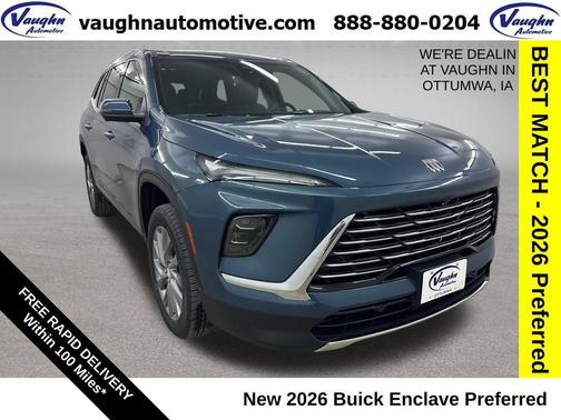 ocean blue metallic 2026 Buick Enclave Preferred