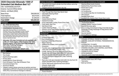 2020 Chevrolet Silverado 1500 LT