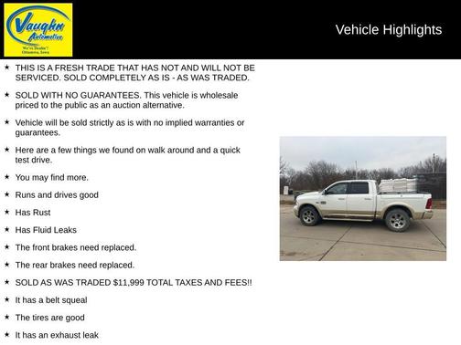 2011 Dodge Ram 1500 Laramie Longhorn