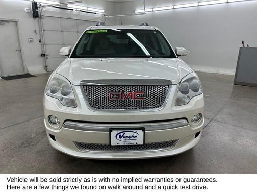 White Diamond Clearcoat 2012 GMC Acadia Denali