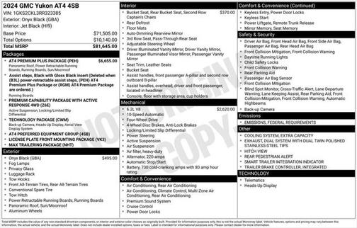 2024 GMC Yukon 4WD AT4