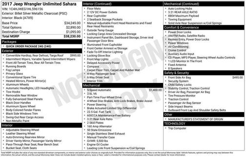 2017 Jeep Wrangler Unlimited Sahara