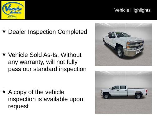 Summit White 2016 Chevrolet Silverado 2500 WT