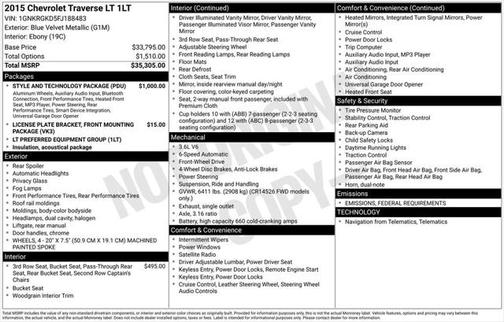 2015 Chevrolet Traverse 1LT