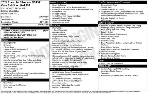 2024 Chevrolet Silverado EV First-Edition RST 4WD