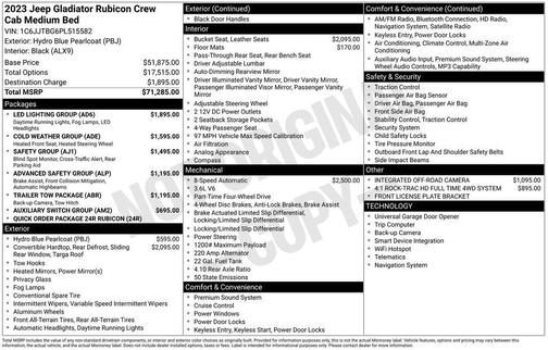 2023 Jeep Gladiator Rubicon
