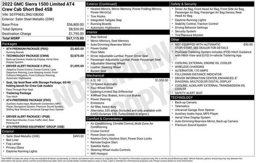 2022 GMC Sierra 1500 AT4