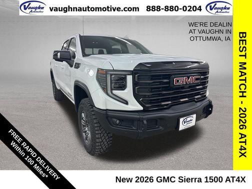 Summit White 2026 GMC Sierra 1500 AT4X