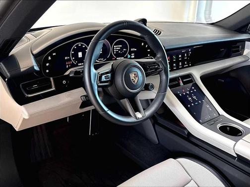 Gentian Blue Metallic 2025 Porsche Taycan 4