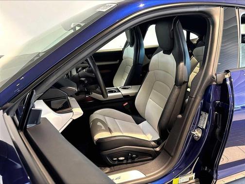 Gentian Blue Metallic 2025 Porsche Taycan 4
