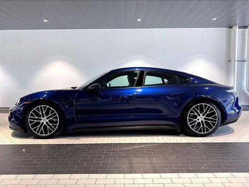 Gentian Blue Metallic 2025 Porsche Taycan 4