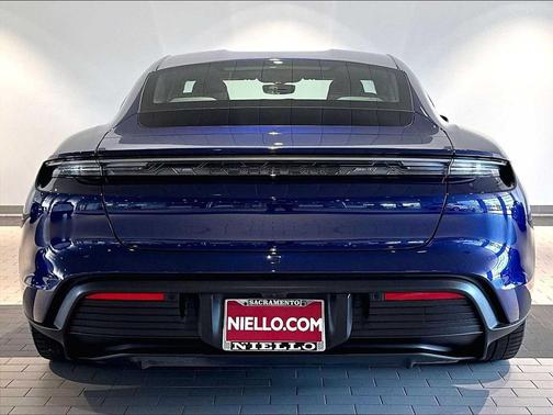 Gentian Blue Metallic 2025 Porsche Taycan 4
