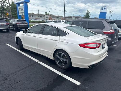 White Platinum Metallic Tri-Coat 2015 Ford Fusion Titanium