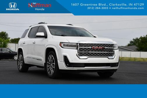 White Frost Tricoat 2021 GMC Acadia Denali