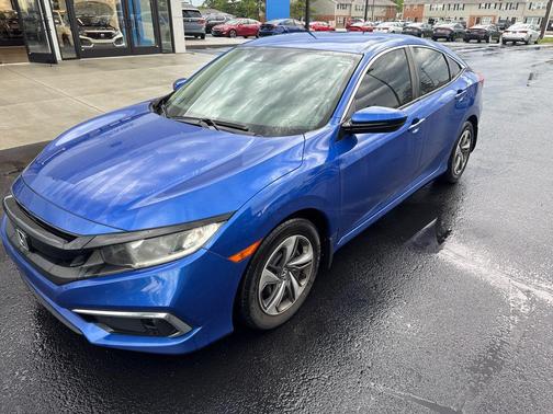 Aegean Blue Metallic 2019 Honda Civic LX