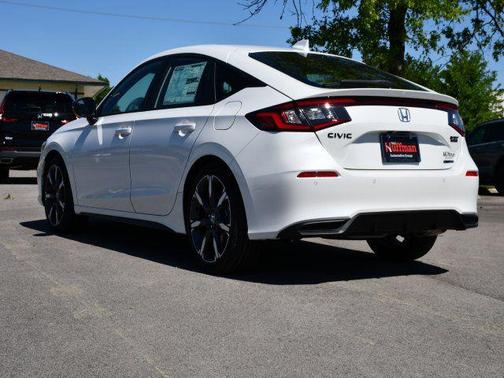 Platinum White Pearl 2026 Honda Civic Hybrid Sport Touring