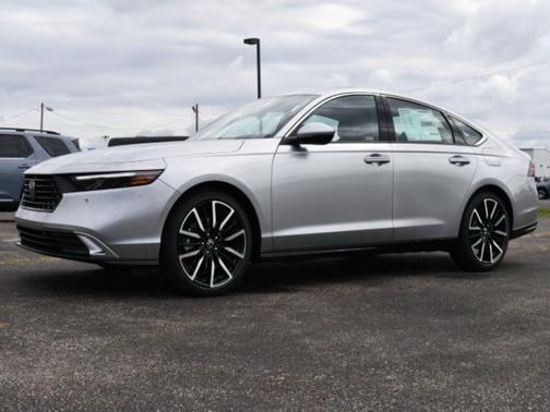 Solar Silver Metallic 2025 Honda Accord Hybrid Touring