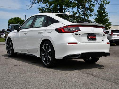 Platinum White Pearl 2026 Honda Civic Hybrid Sport Touring