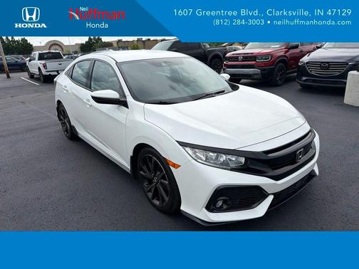 Platinum White Pearl 2019 Honda Civic Sport
