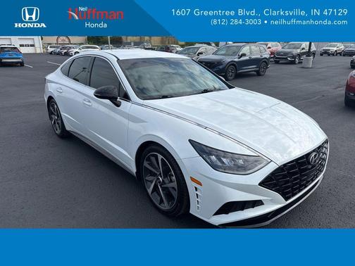 Quartz White 2021 Hyundai SONATA SEL Plus