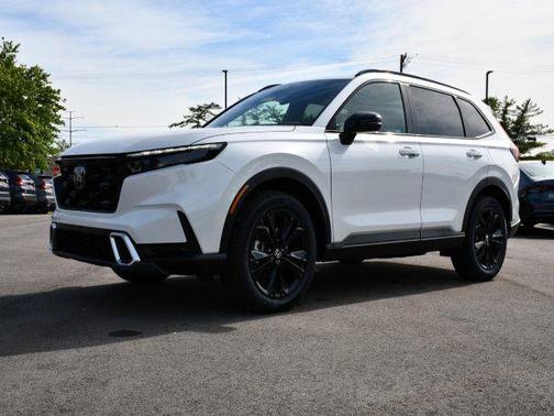 Platinum White Pearl 2026 Honda CR-V Hybrid Sport Touring AWD