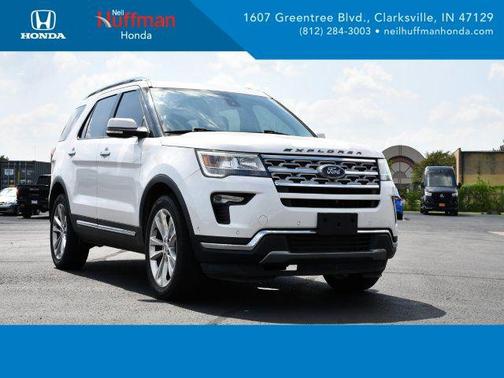 White Platinum 2018 Ford Explorer Limited