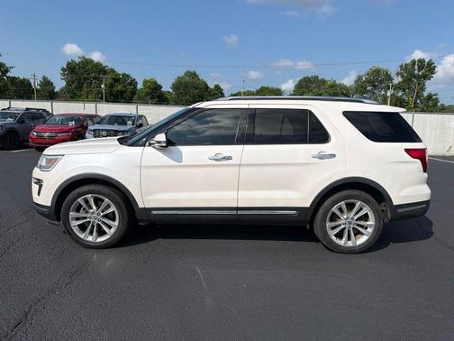 White Platinum 2018 Ford Explorer Limited