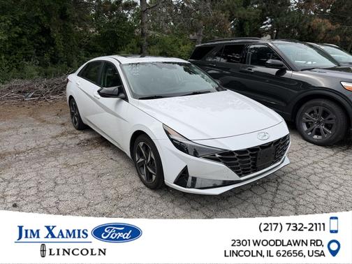 Lunar White 2023 Hyundai ELANTRA HEV Limited