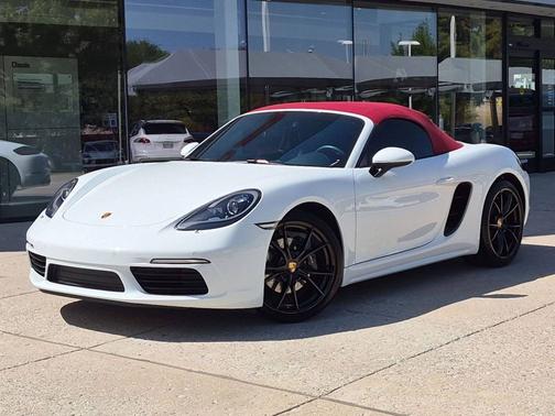 White 2025 Porsche 718 Boxster Convertible