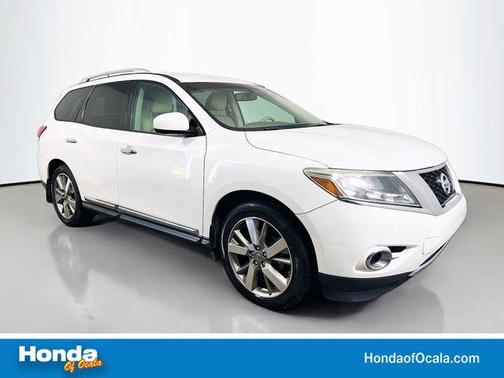 Moonlight White 2014 Nissan Pathfinder Platinum