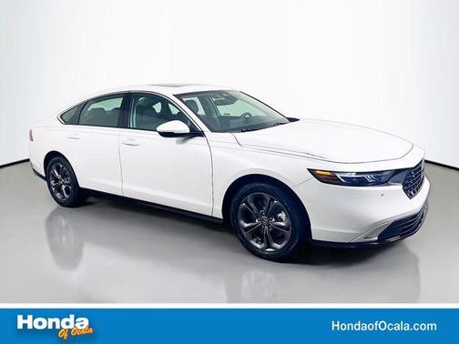 Platinum White Pearl 2025 Honda Accord Hybrid EX-L