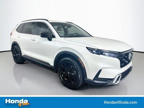 Platinum White Pearl 2024 Honda CR-V Hybrid Sport Touring
