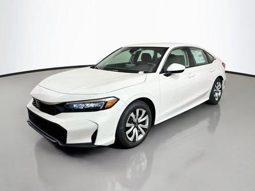 Platinum White Pearl 2026 Honda Civic LX