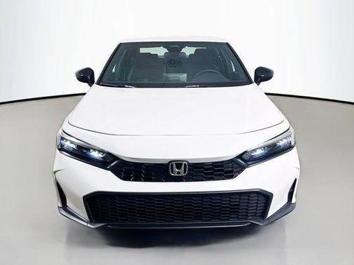 Platinum White Pearl 2025 Honda Civic Sport