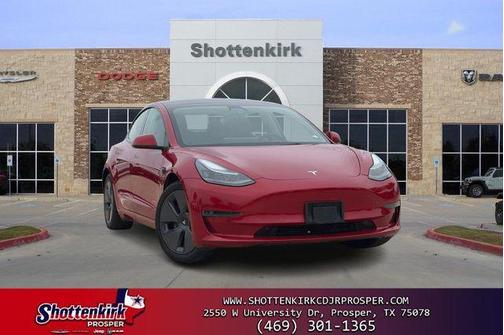 Red Multi-Coat 2022 Tesla Model 3 Standard Range