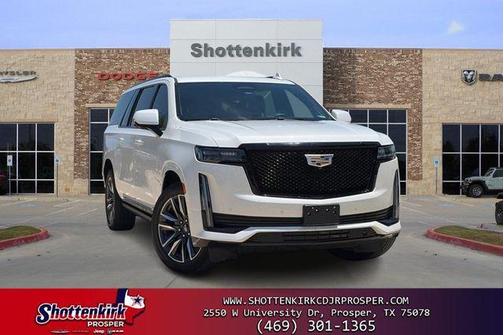 Crystal White Tricoat 2021 Cadillac Escalade ESV Sport Platinum
