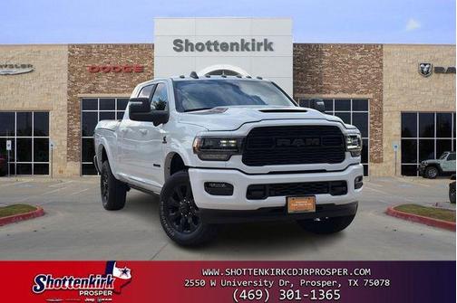 Bright White Clearcoat 2023 RAM 2500 Limited Mega Cab 4x4 6'4' Box