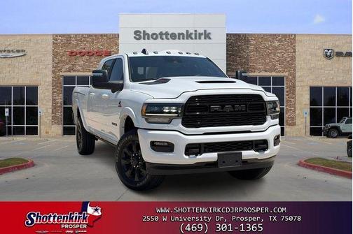 Bright White Clearcoat 2023 RAM 2500 Limited Mega Cab 4x4 6'4' Box