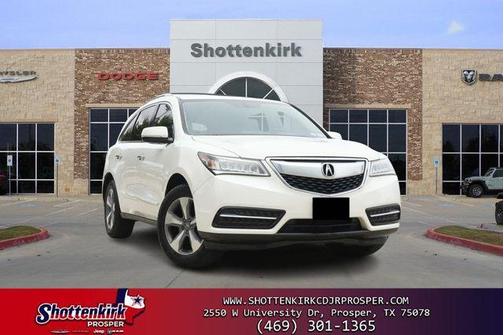White Diamond Pearl 2016 Acura MDX SH-AWD