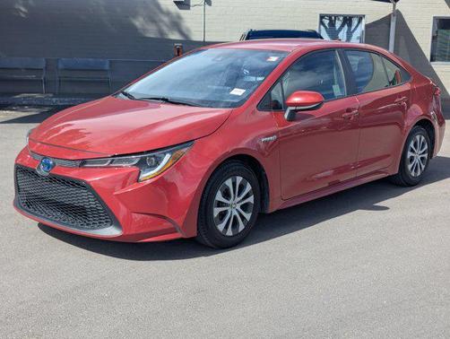BARCELONA RED MET 2020 Toyota Corolla Hybrid LE