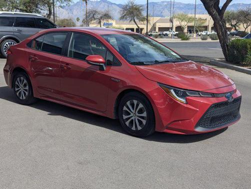 BARCELONA RED MET 2020 Toyota Corolla Hybrid LE