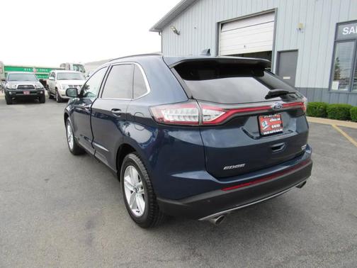Blue 2017 Ford Edge SEL