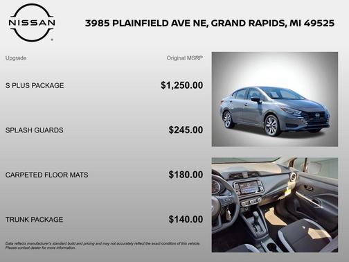 2025 Nissan Versa 1.6 S