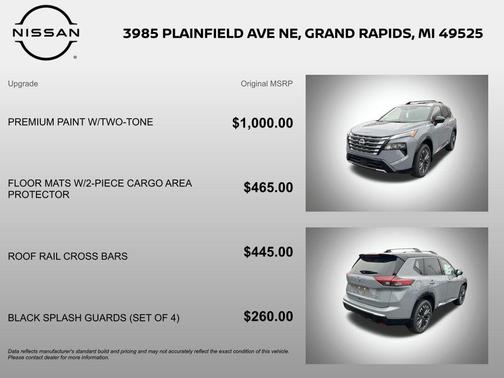 Boulder Gray/Super Black 2026 Nissan Rogue Platinum