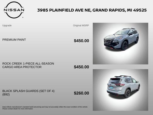 Boulder Gray Pearl 2026 Nissan Rogue Rock Creek
