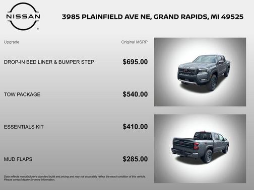 Gun Metallic 2026 Nissan Frontier PRO-4X